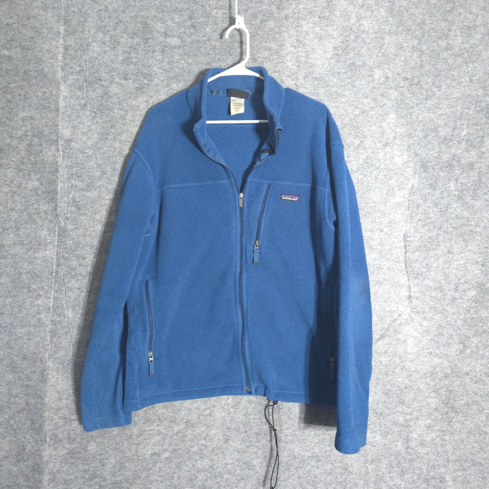 Patagonia Synchilla Fleece Jacket Mens Xl Blue Full Zip 25095f8 Chest Pocket